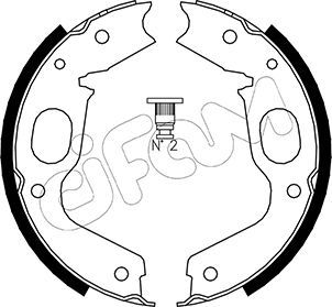 Brake Shoe Set, parking brake CIFAM 153-264