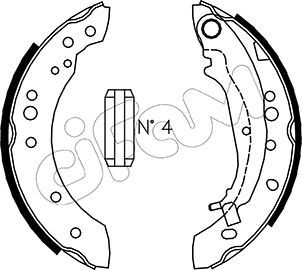 Brake Shoe Set CIFAM 153-266