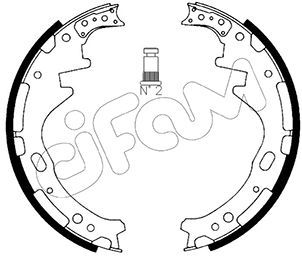 CIFAM 153-278 Brake Shoe Set