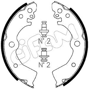 Brake Shoe Set CIFAM 153-281