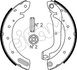 Brake Shoe Set CIFAM 153-287