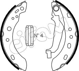 Brake Shoe Set CIFAM 153-288