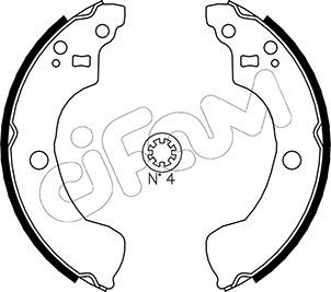 CIFAM 153-292 Brake Shoe Set