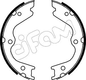 Brake Shoe Set, parking brake CIFAM 153-299