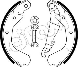 Brake Shoe Set CIFAM 153-305