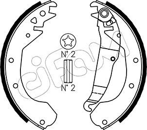 Brake Shoe Set CIFAM 153-306