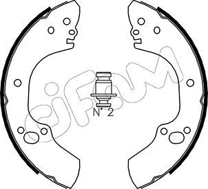 Brake Shoe Set CIFAM 153-312