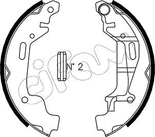 CIFAM 153-314 Brake Shoe Set