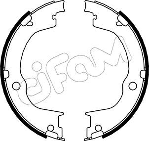 Brake Shoe Set, parking brake CIFAM 153-317