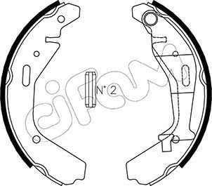 CIFAM 153-318 Brake Shoe Set