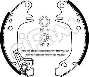 Brake Shoe Set CIFAM 153-320Y