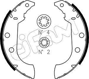 Brake Shoe Set CIFAM 153-323