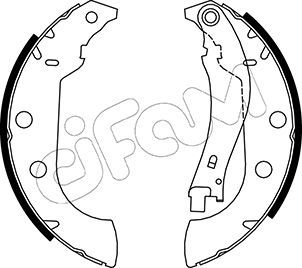 CIFAM 153-327 Brake Shoe Set