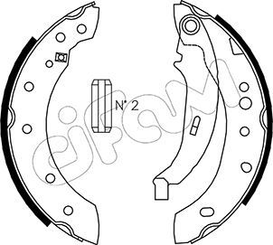 CIFAM 153-332 Brake Shoe Set