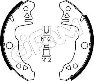 Brake Shoe Set CIFAM 153-341