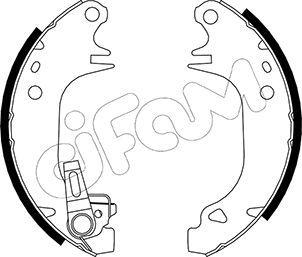 CIFAM 153-343Y Brake Shoe Set