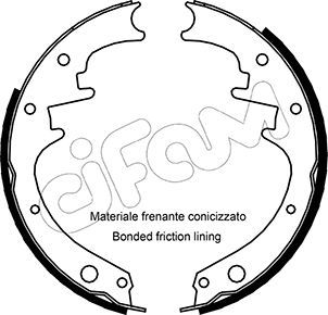 CIFAM 153-348 Brake Shoe Set
