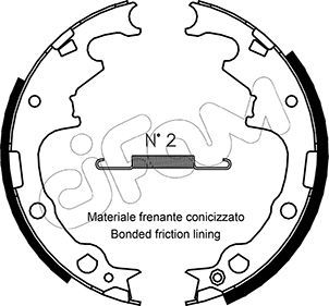 Brake Shoe Set CIFAM 153-349