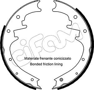 CIFAM 153-352 Brake Shoe Set