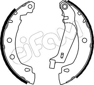 CIFAM 153-353Y Brake Shoe Set