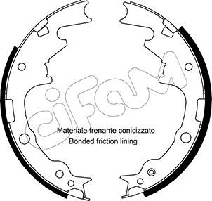 CIFAM 153-357 Brake Shoe Set