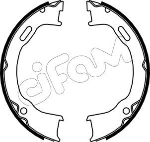 Brake Shoe Set, parking brake CIFAM 153-364