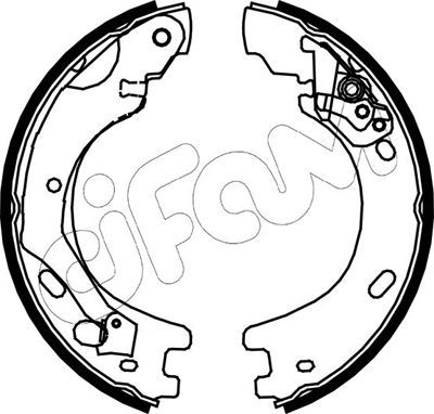 CIFAM 153-375 Brake Shoe Set, parking brake