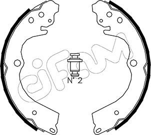 Brake Shoe Set CIFAM 153-384