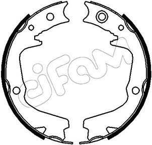 CIFAM 153-387 Brake Shoe Set, parking brake