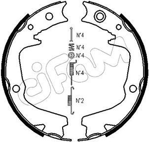 Brake Shoe Set, parking brake CIFAM 153-387K