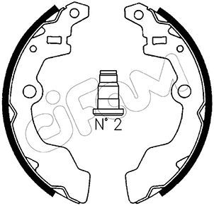Brake Shoe Set CIFAM 153-396