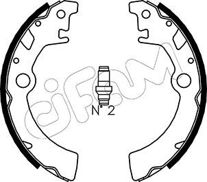 Brake Shoe Set CIFAM 153-400