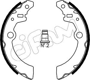 Brake Shoe Set CIFAM 153-404
