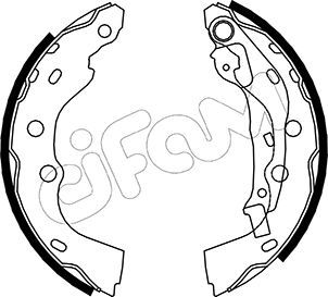 Brake Shoe Set CIFAM 153-406