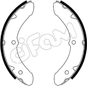 CIFAM 153-411 Brake Shoe Set