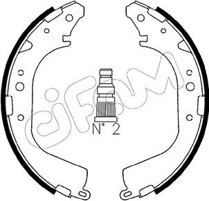 Brake Shoe Set CIFAM 153-415