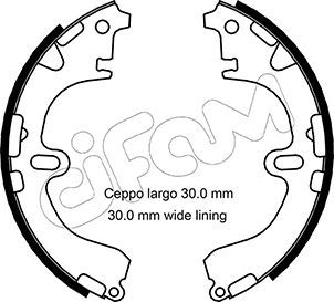 CIFAM 153-422 Brake Shoe Set