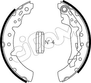 Brake Shoe Set CIFAM 153-432