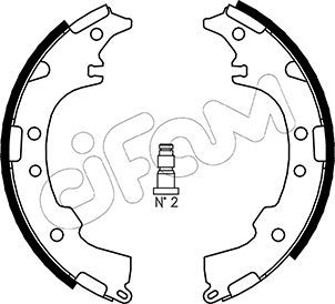 Brake Shoe Set CIFAM 153-434
