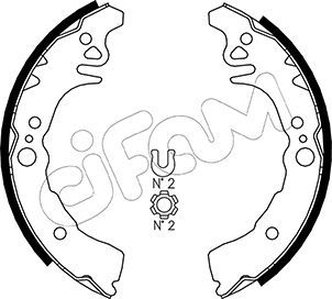 Brake Shoe Set CIFAM 153-435