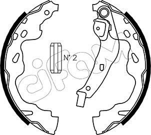 Brake Shoe Set CIFAM 153-438