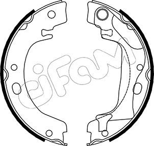 CIFAM 153-446 Brake Shoe Set, parking brake