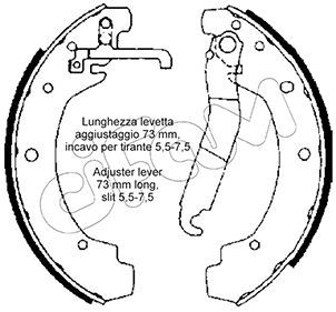 CIFAM 153-463 Brake Shoe Set