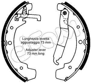 CIFAM 153-466 Brake Shoe Set
