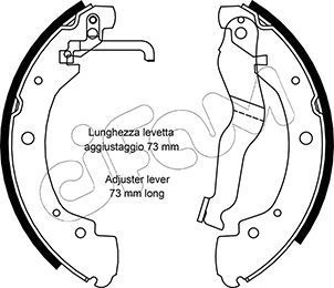 CIFAM 153-469 Brake Shoe Set