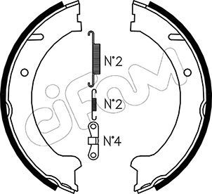 Brake Shoe Set, parking brake CIFAM 153-480K