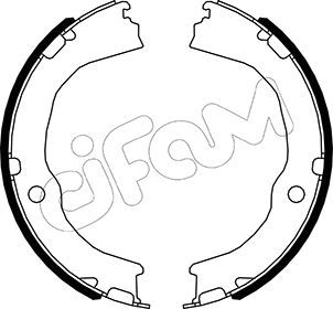 Brake Shoe Set, parking brake CIFAM 153-485