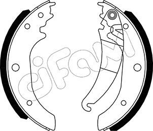 Brake Shoe Set CIFAM 153-489