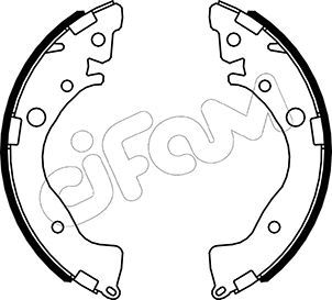 CIFAM 153-493 Brake Shoe Set