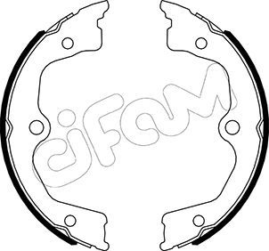 Brake Shoe Set, parking brake CIFAM 153-495